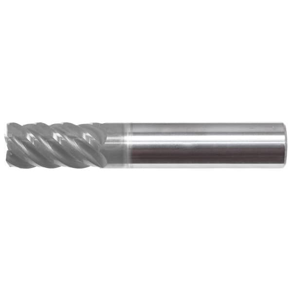 9/16x1-1/8x9/16x3-1/2 5FL .060 Corner Radius 45 Degree Helix Ultra HY5 with Flat, PowerNR
